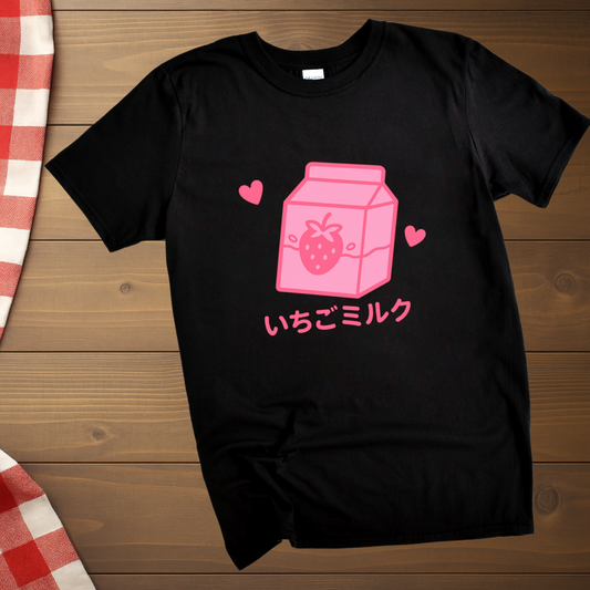 Strawberry milk Japanese themed T-Shirt
