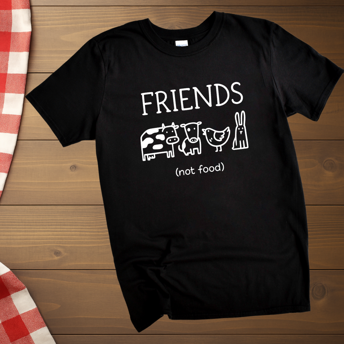 Friends not food vegan T-Shirt