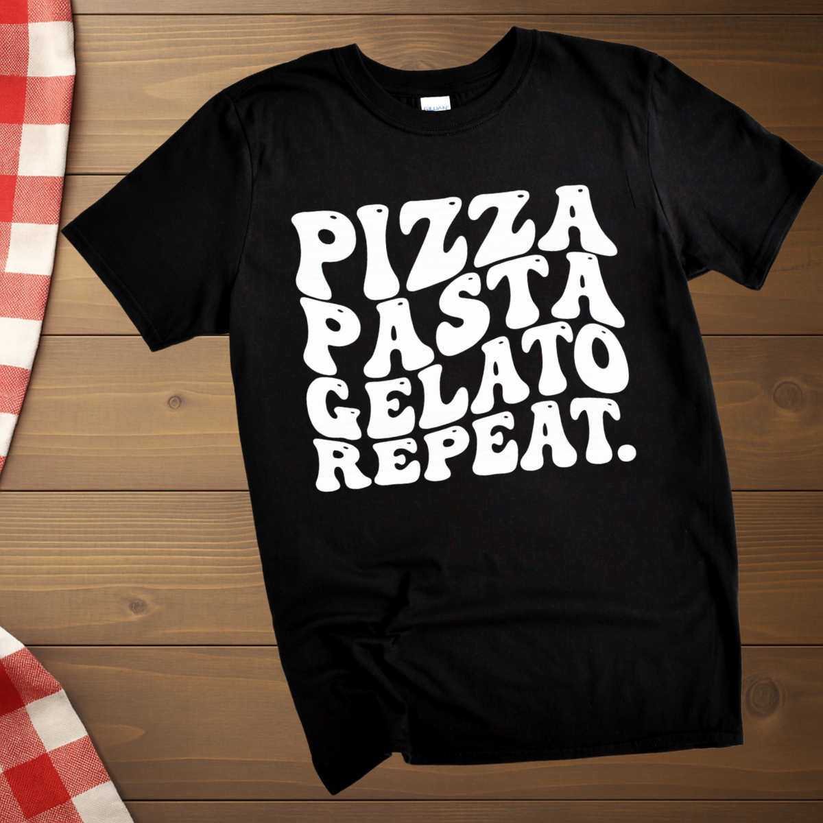 Pizza Pasta Gelato Repeat T-Shirt