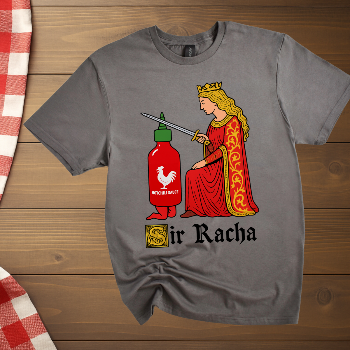 Funny Hot Sauce Sir Racha T-Shirt