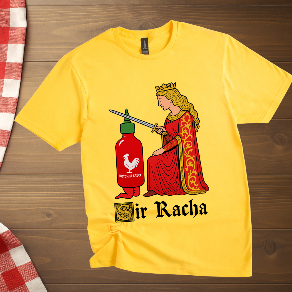 Funny Hot Sauce Sir Racha T-Shirt