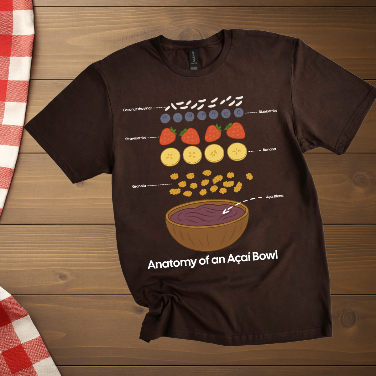 Acai Bowl Anatomy T-Shirt