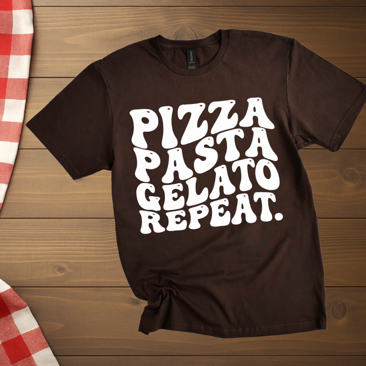 Pizza Pasta Gelato Repeat T-Shirt