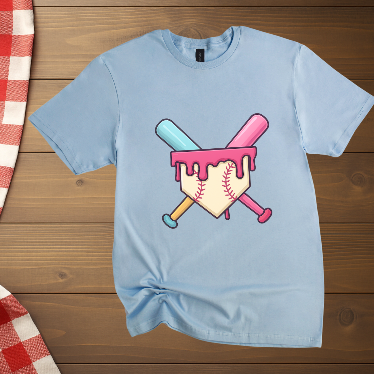 Baseball mom Ice cream drip T-Shirt