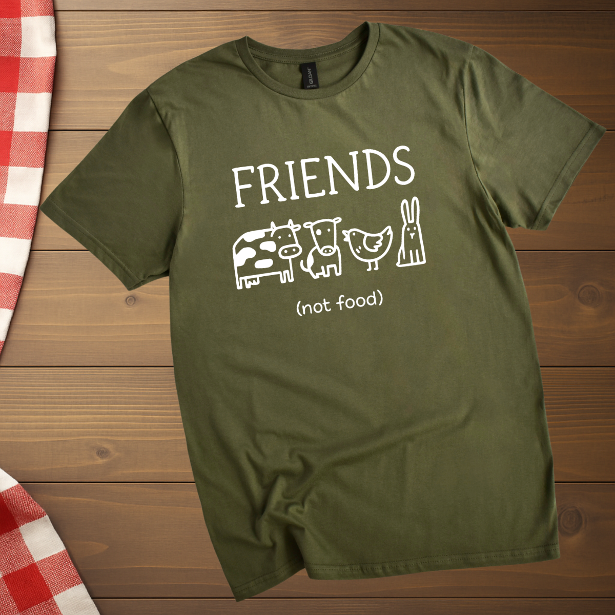 Friends not food vegan T-Shirt
