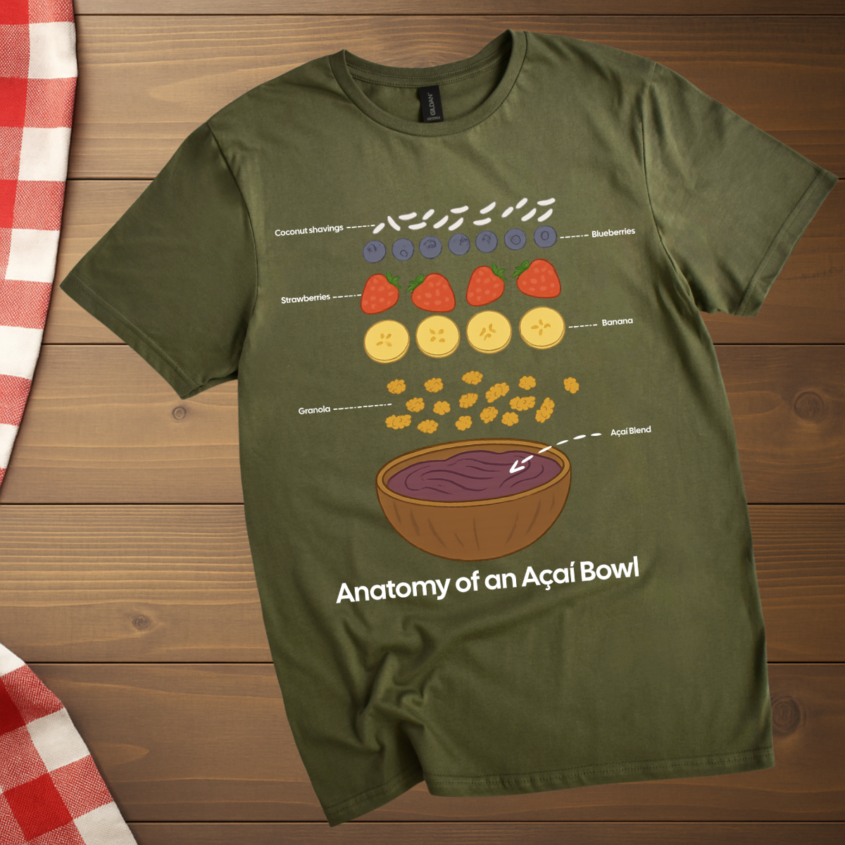 Acai Bowl Anatomy T-Shirt