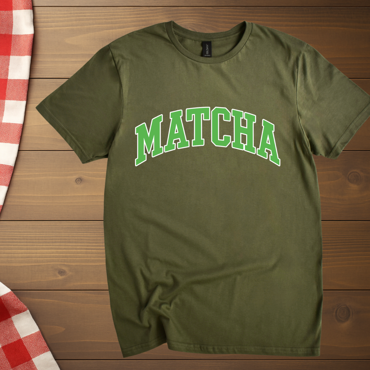 College Style Matcha T-Shirt