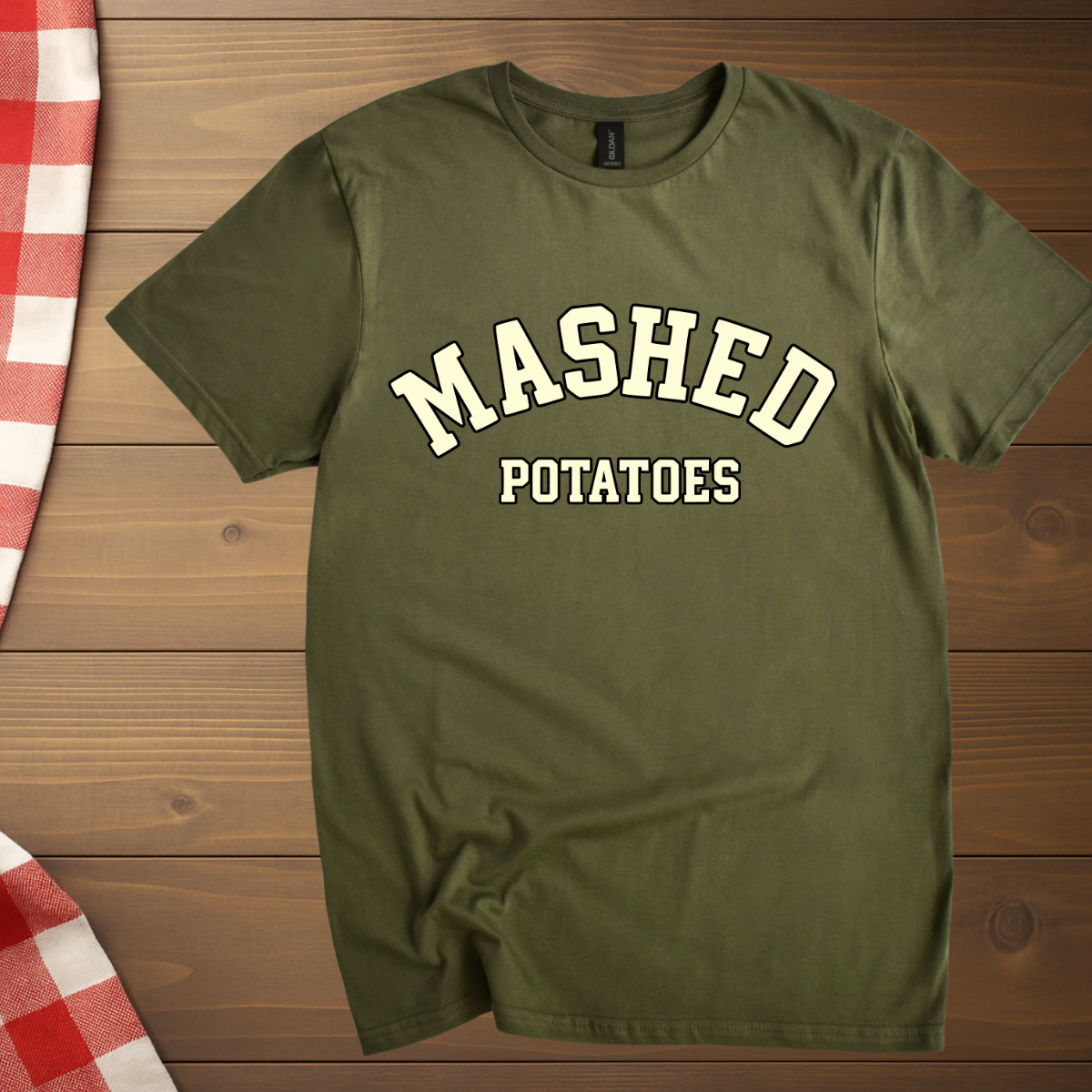 College Style Mashed Potatoes T-Shirt