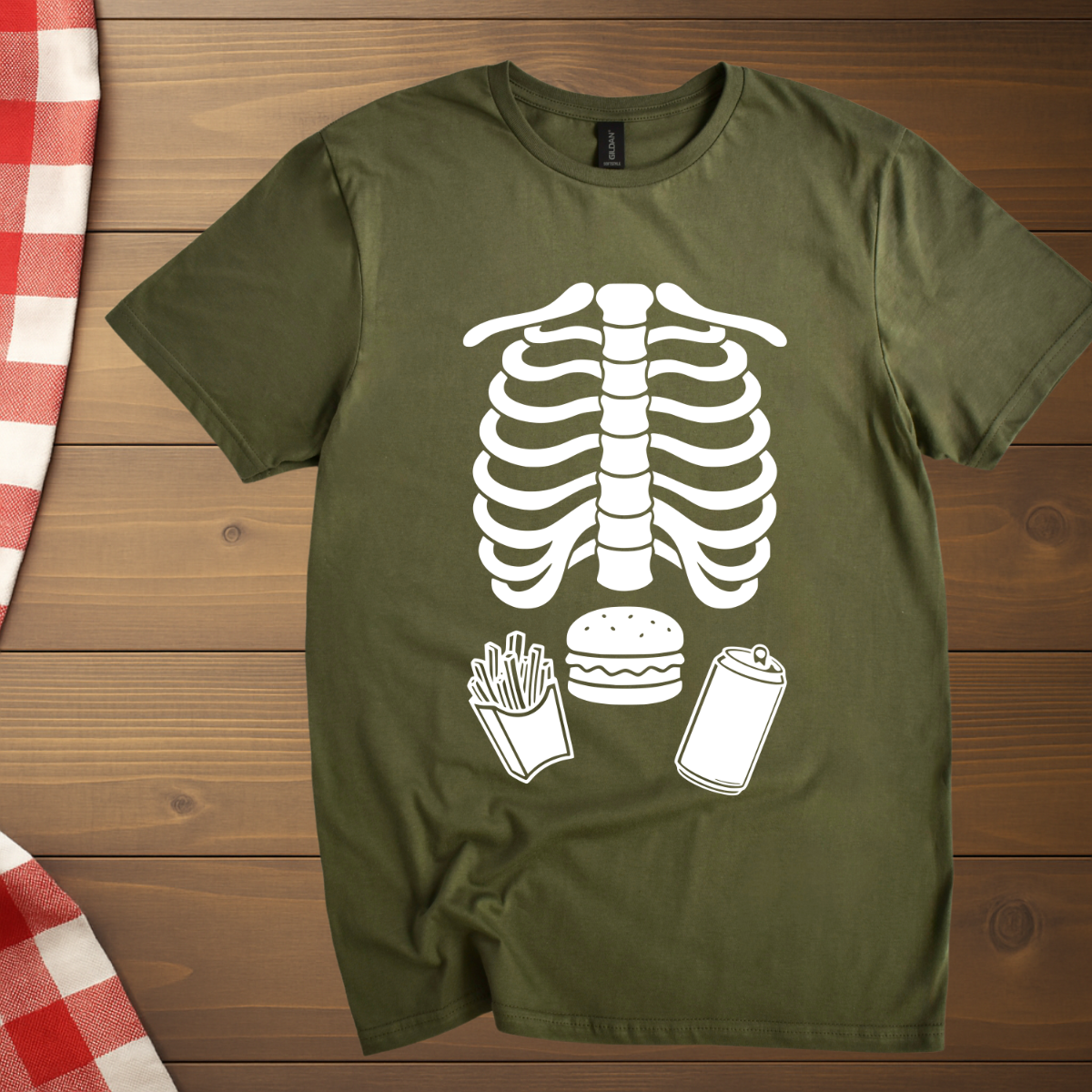 Skeleton Belly T-Shirt