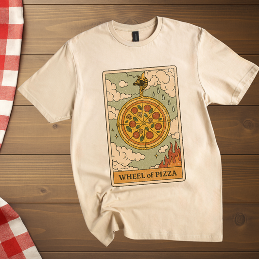 Wheel of Pizza Tarot T-Shirt