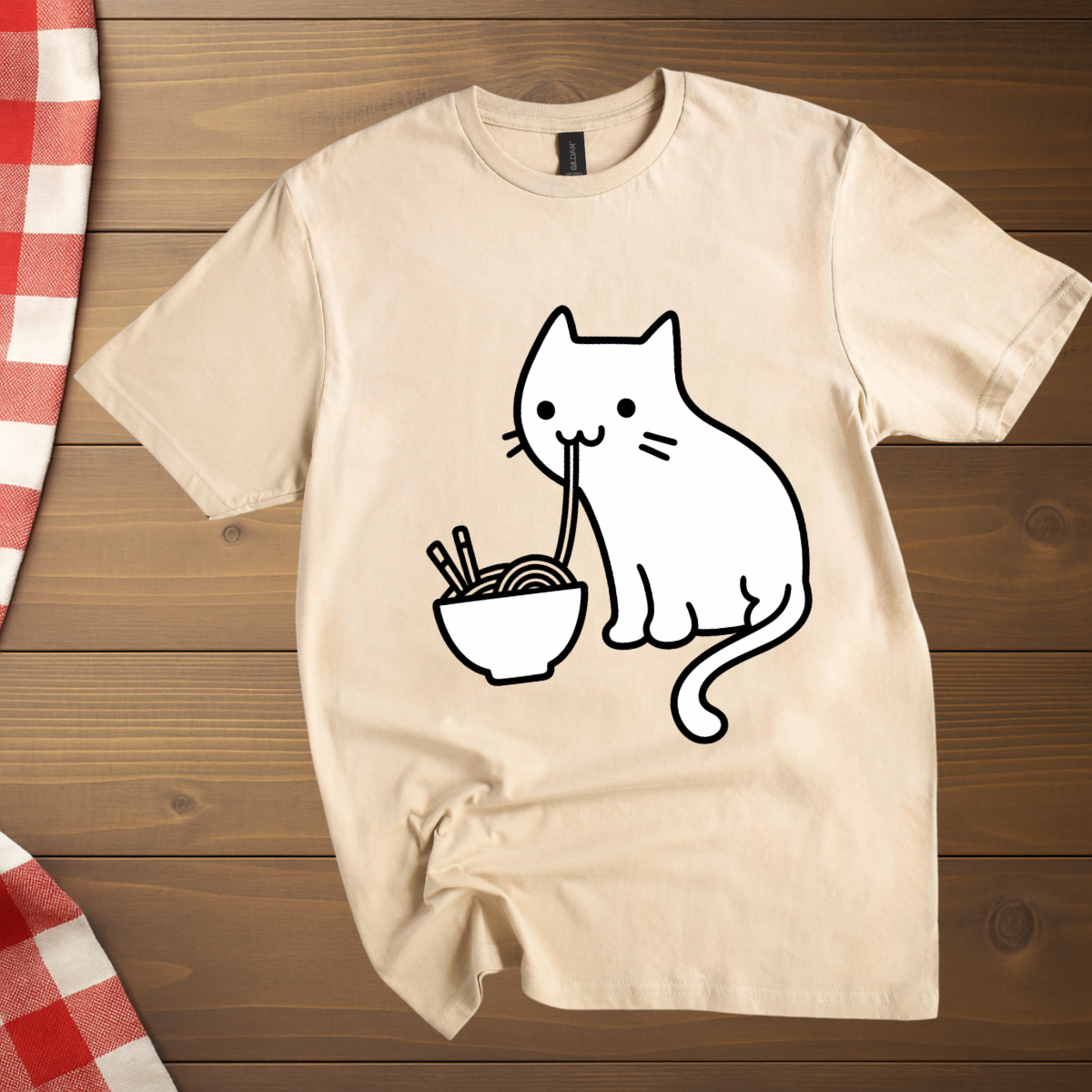Noodles Ramen Cat T-Shirt