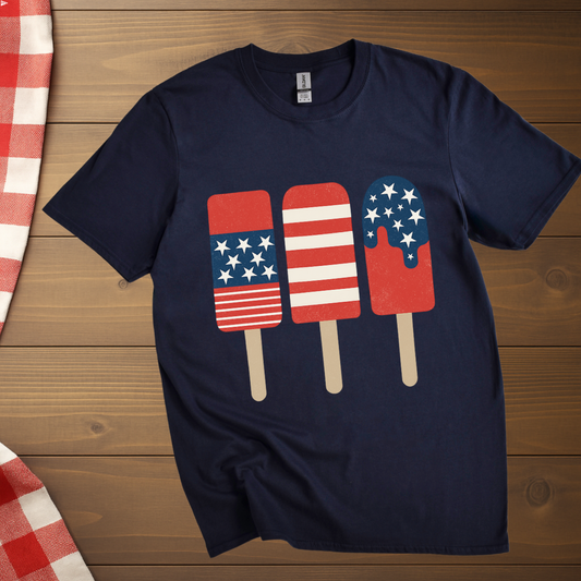 4th of July Popsicles T-Shirt