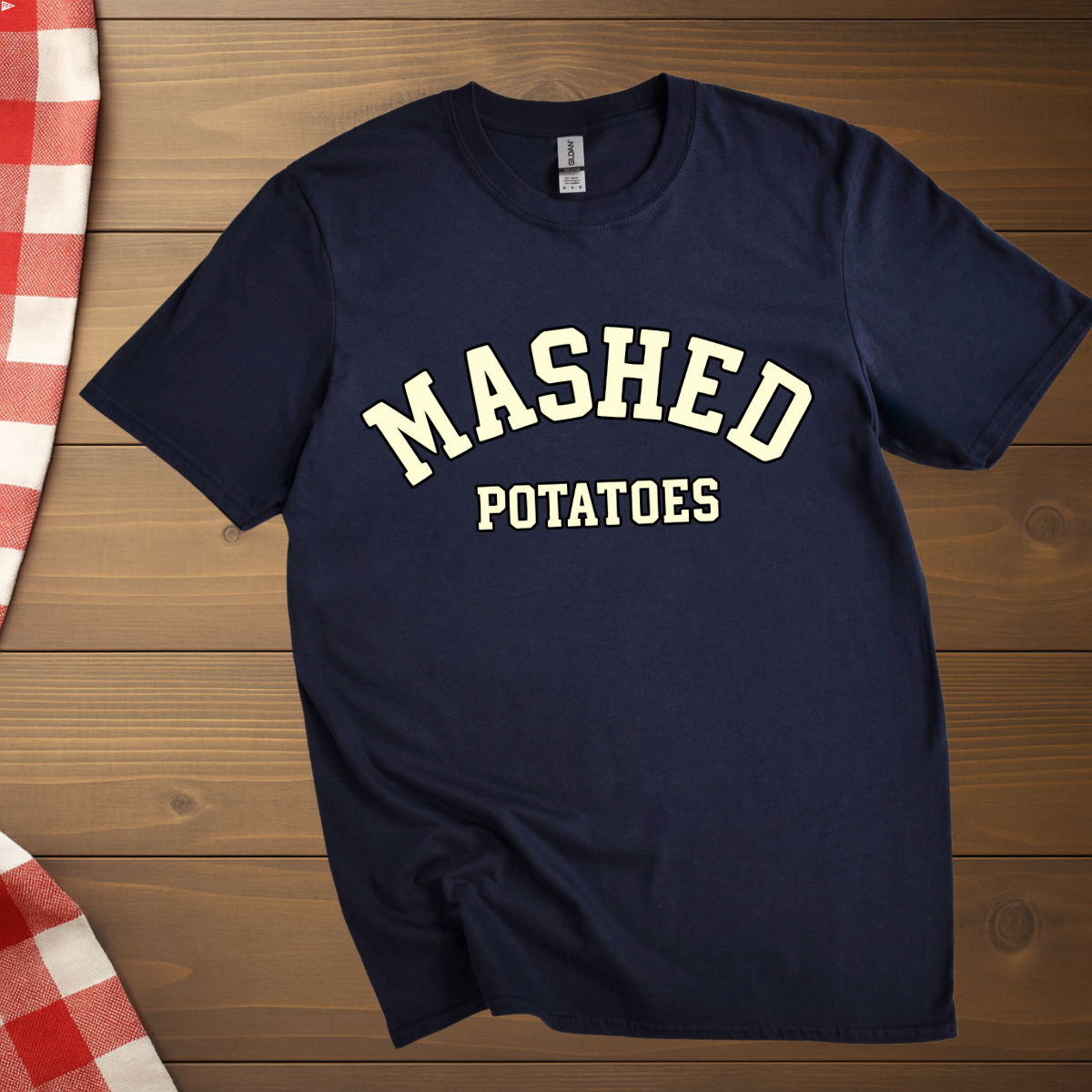 College Style Mashed Potatoes T-Shirt