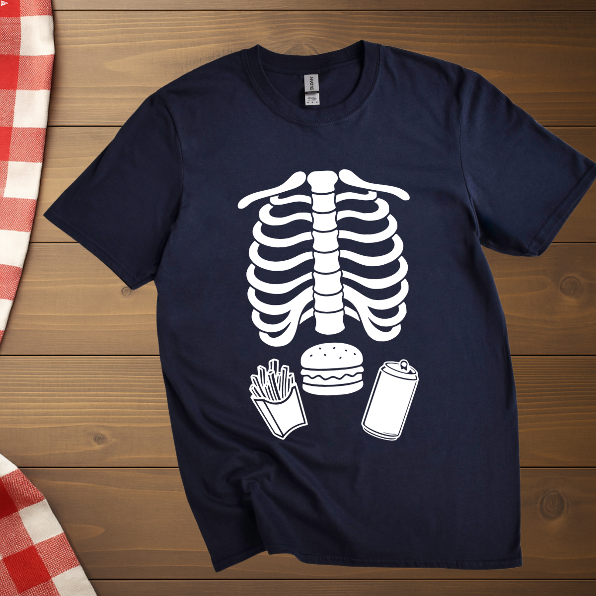 Skeleton Belly T-Shirt