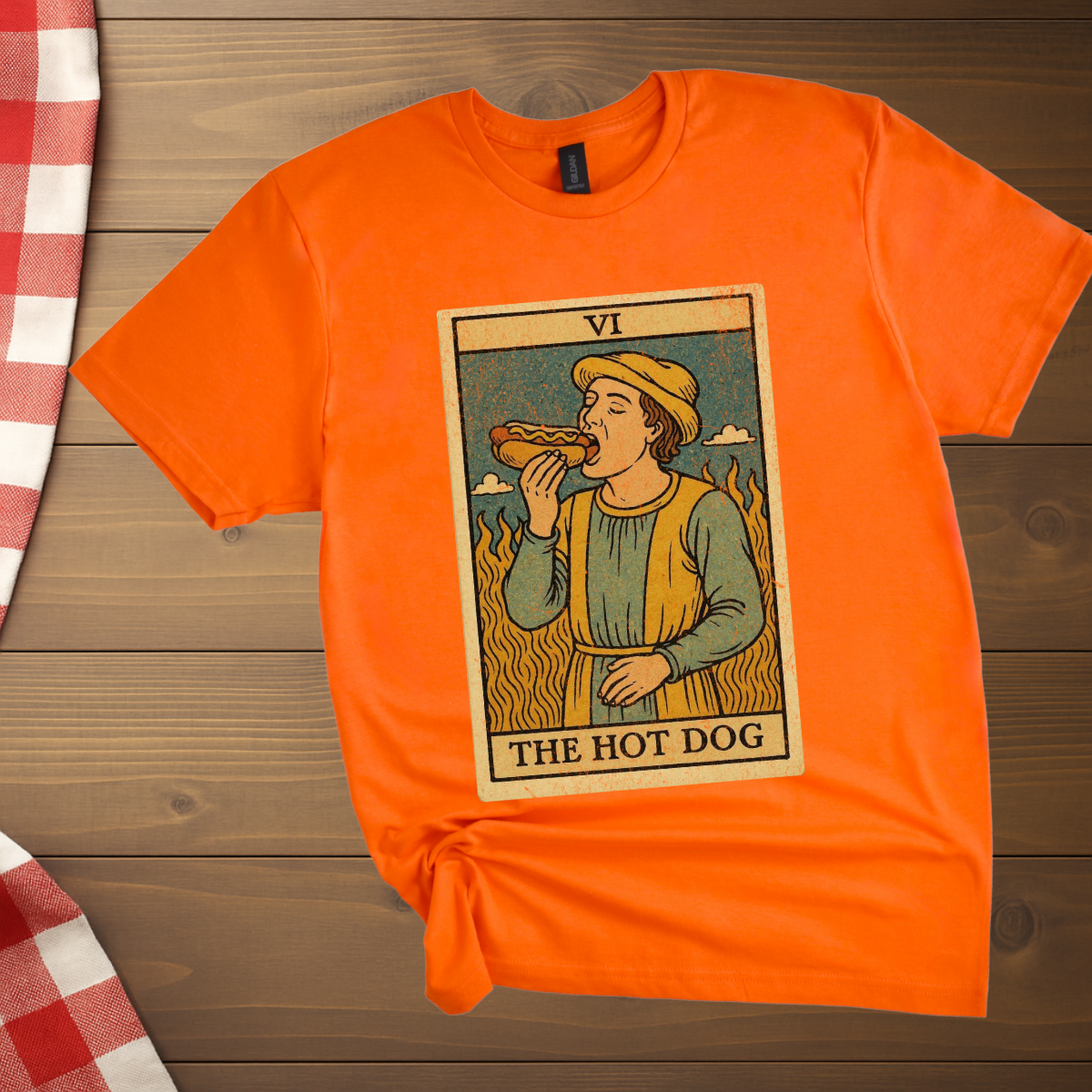 The Hot Dog Tarot Card T-Shirt