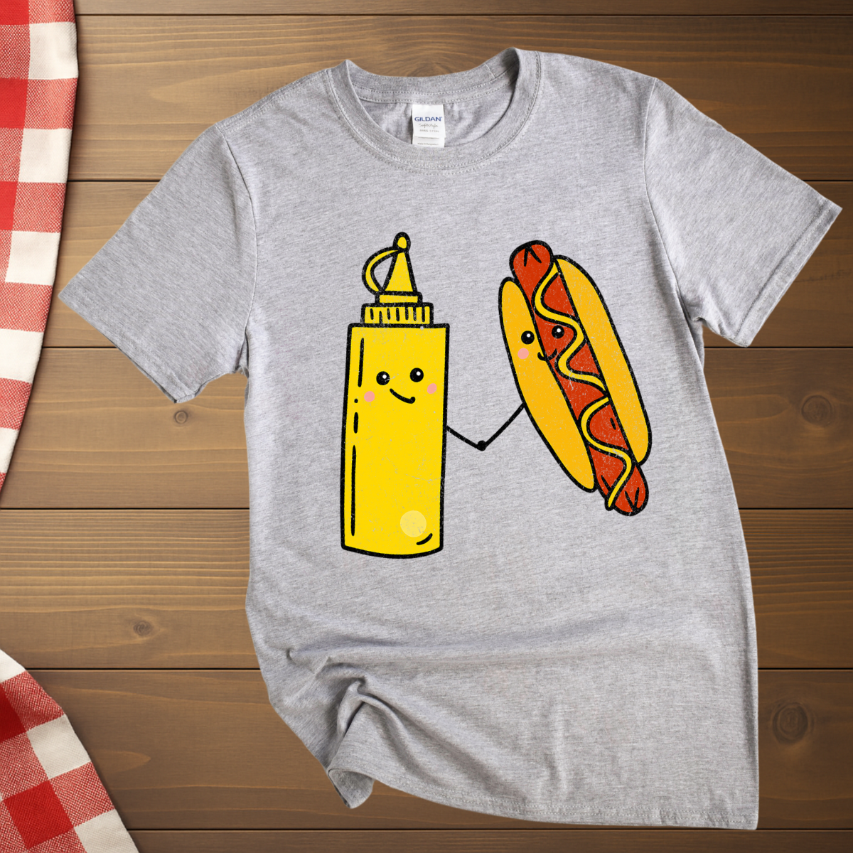 Mustard and Hotdog T-Shirt