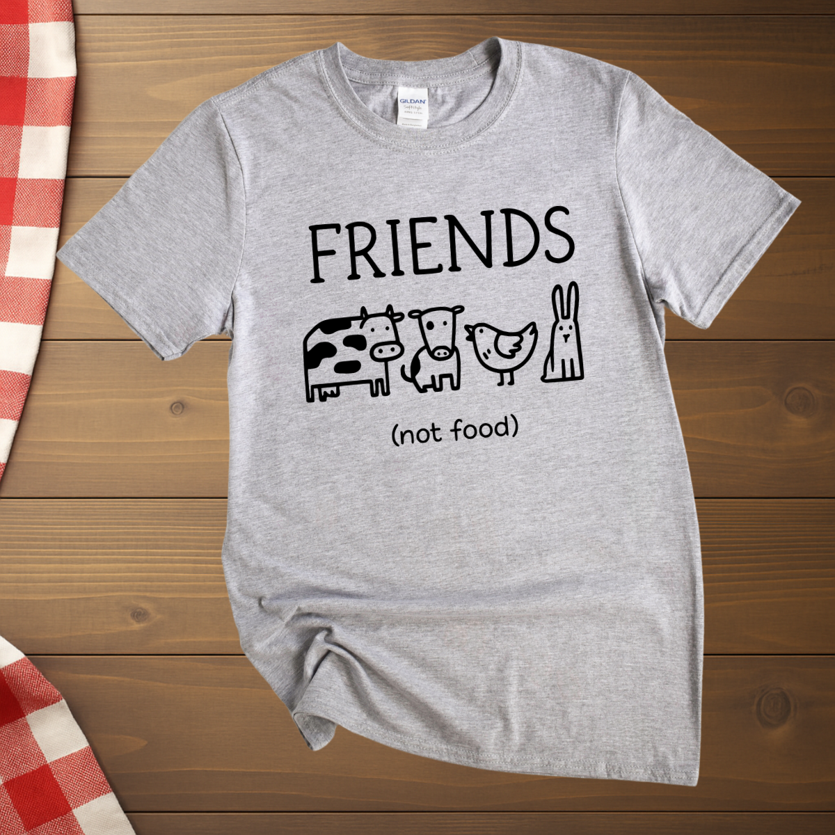 Friends not food vegan T-Shirt
