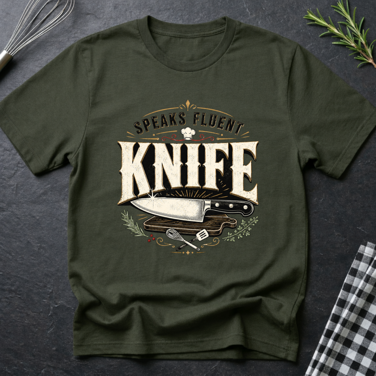 Speaks Fluent Knife T-Shirt