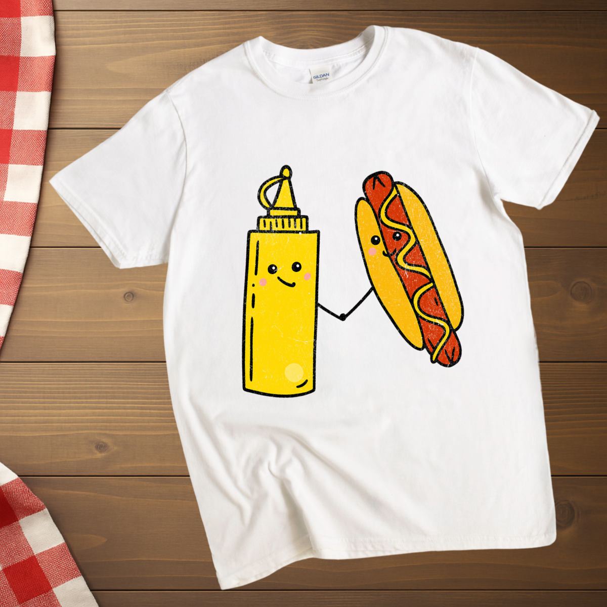 Mustard and Hotdog T-Shirt