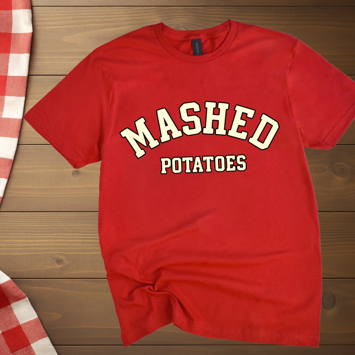 College Style Mashed Potatoes T-Shirt