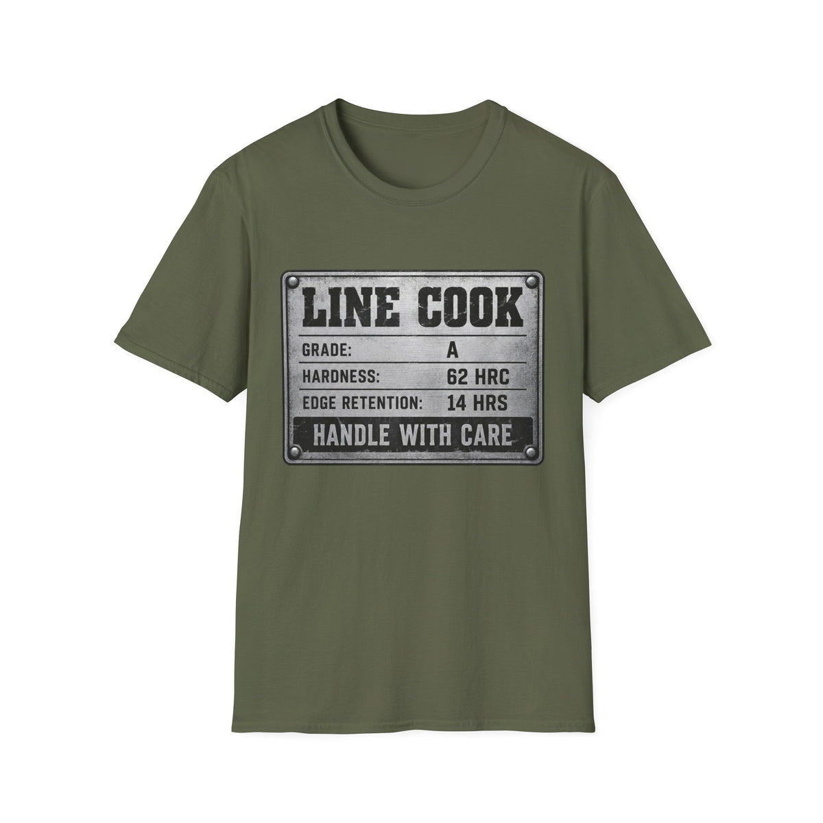 Line Cook metallic label T-Shirt