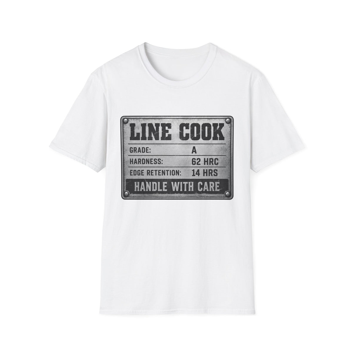 Line Cook metallic label T-Shirt