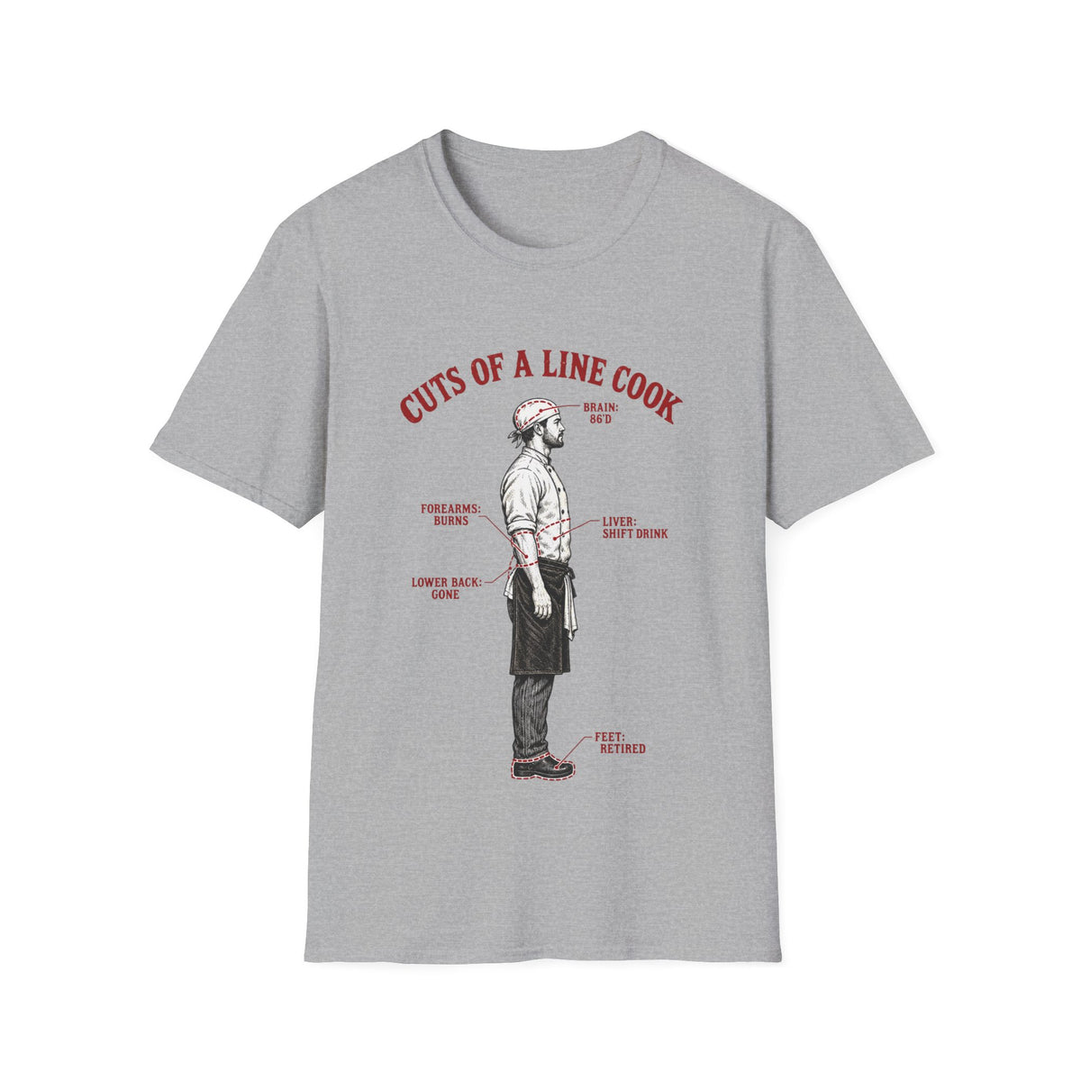 Cuts of a line cook T-Shirt