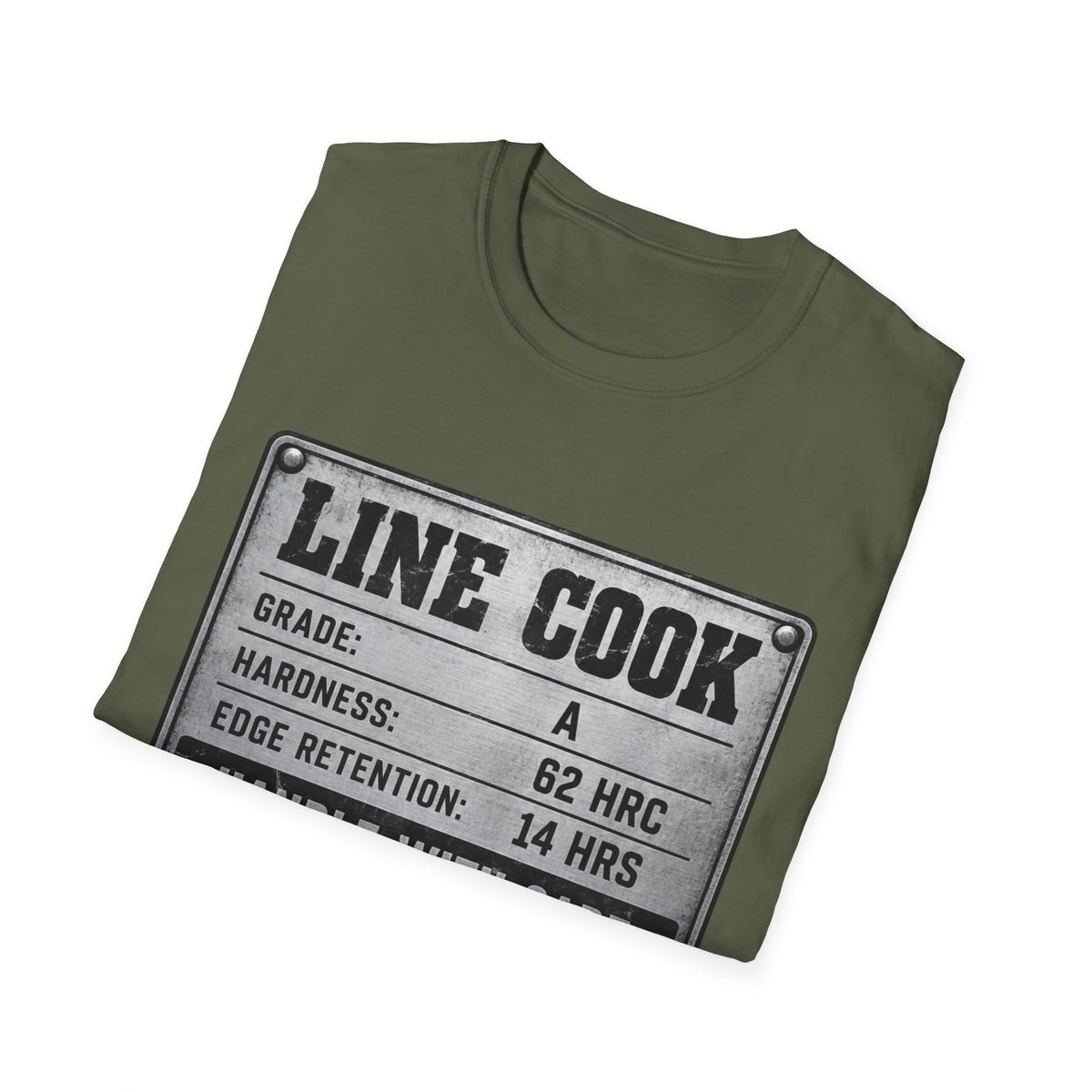 Line Cook metallic label T-Shirt