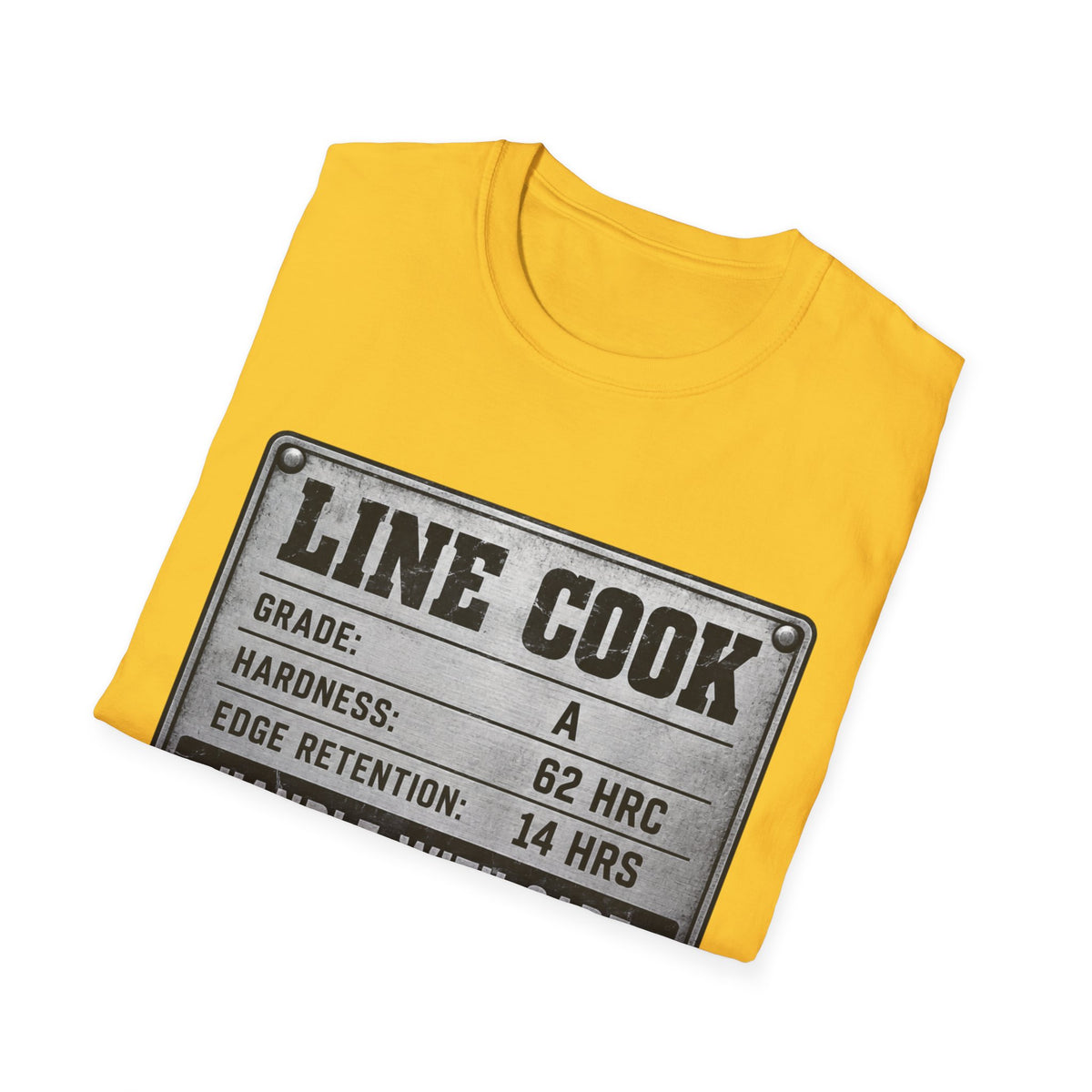 Line Cook metallic label T-Shirt