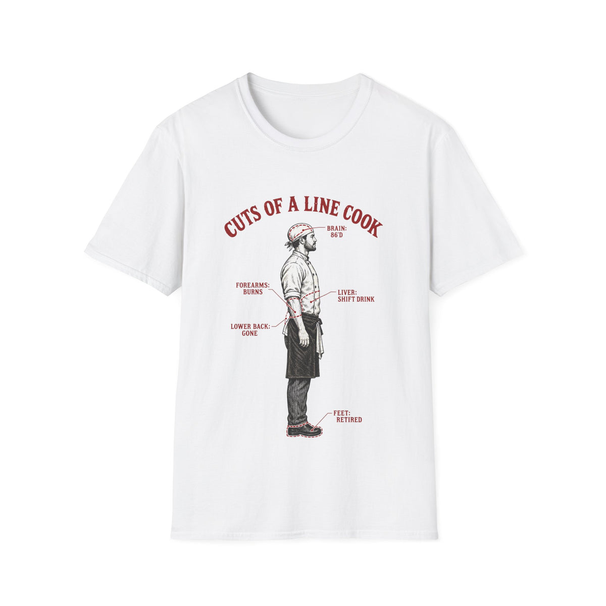 Cuts of a line cook T-Shirt