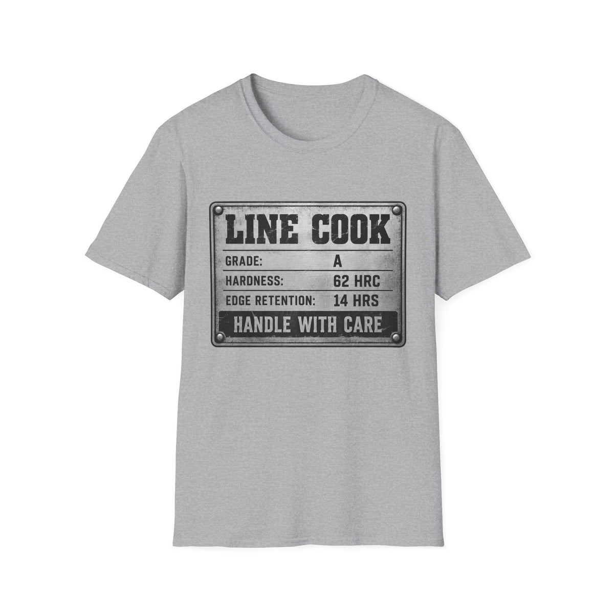 Line Cook metallic label T-Shirt