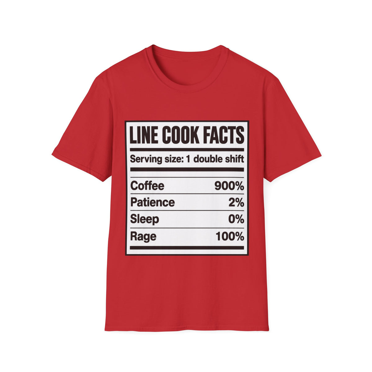 Line Cook Facts T-Shirt