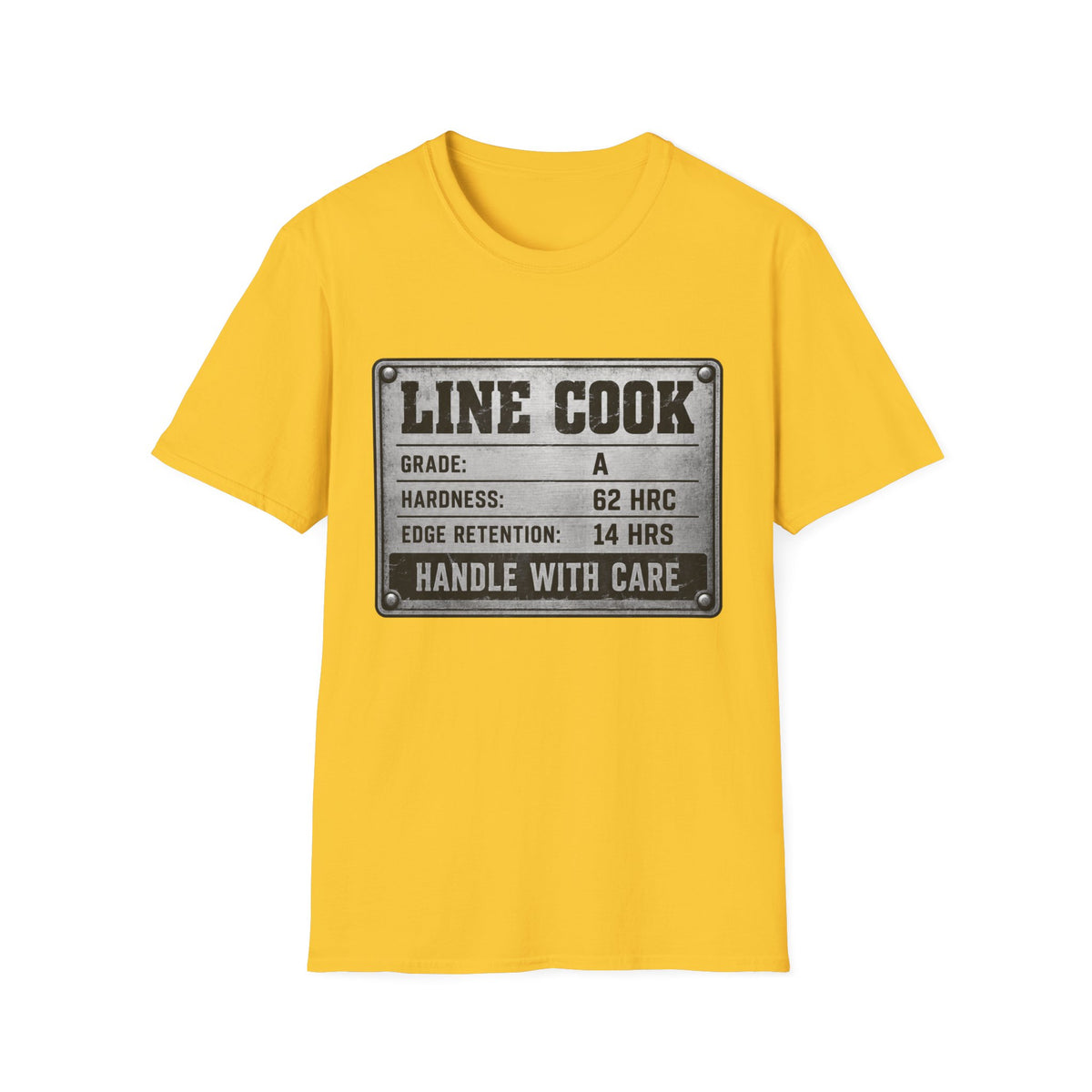 Line Cook metallic label T-Shirt