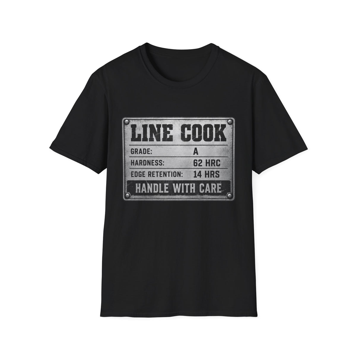 Line Cook metallic label T-Shirt