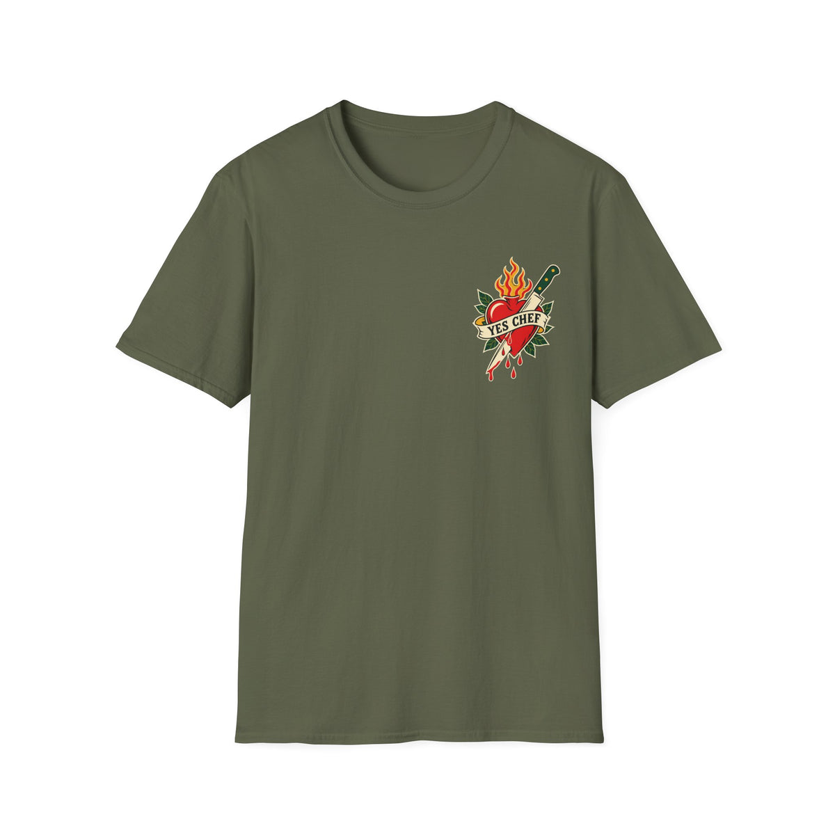 Yes Chef Heart Emblem T-Shirt