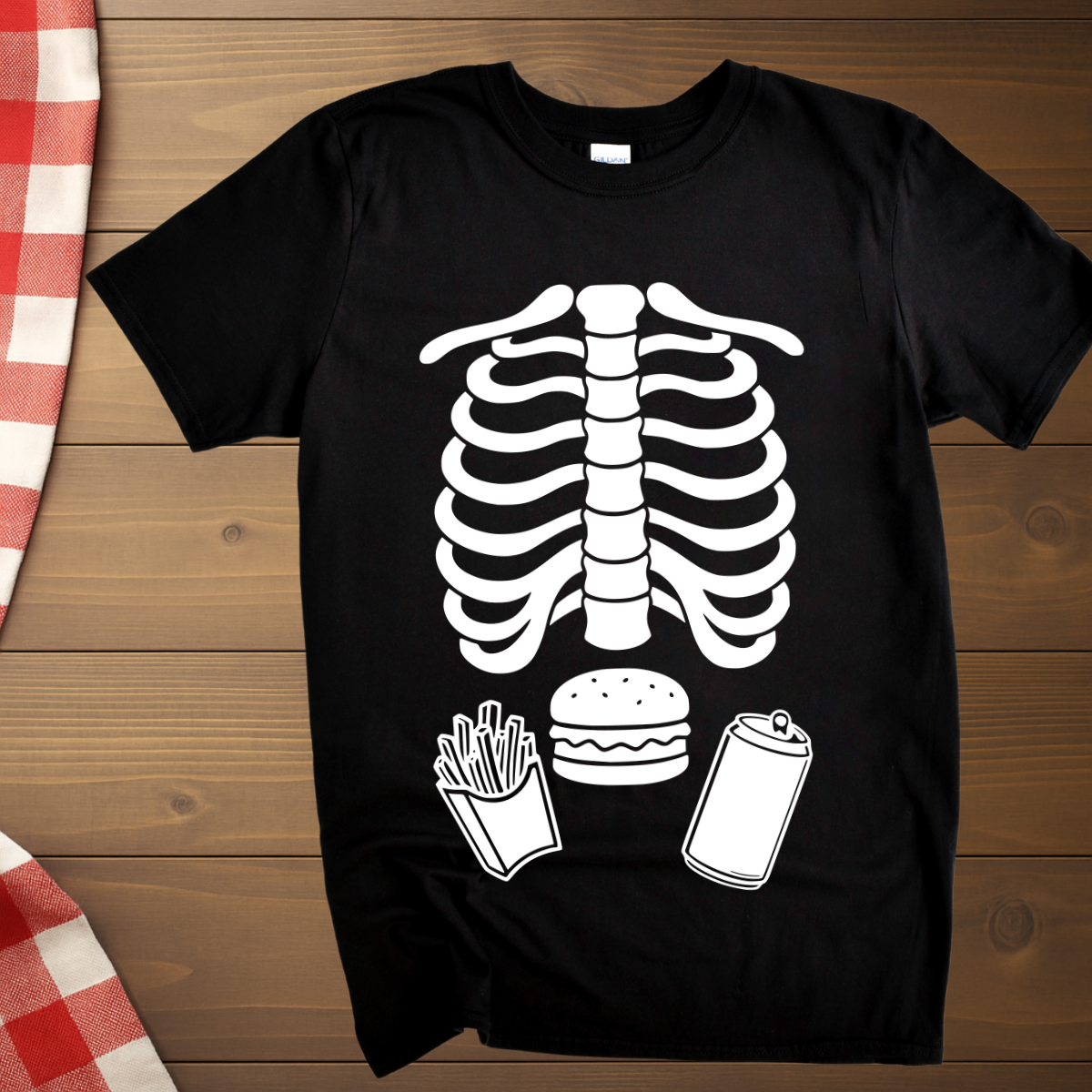 Skeleton Belly T-Shirt