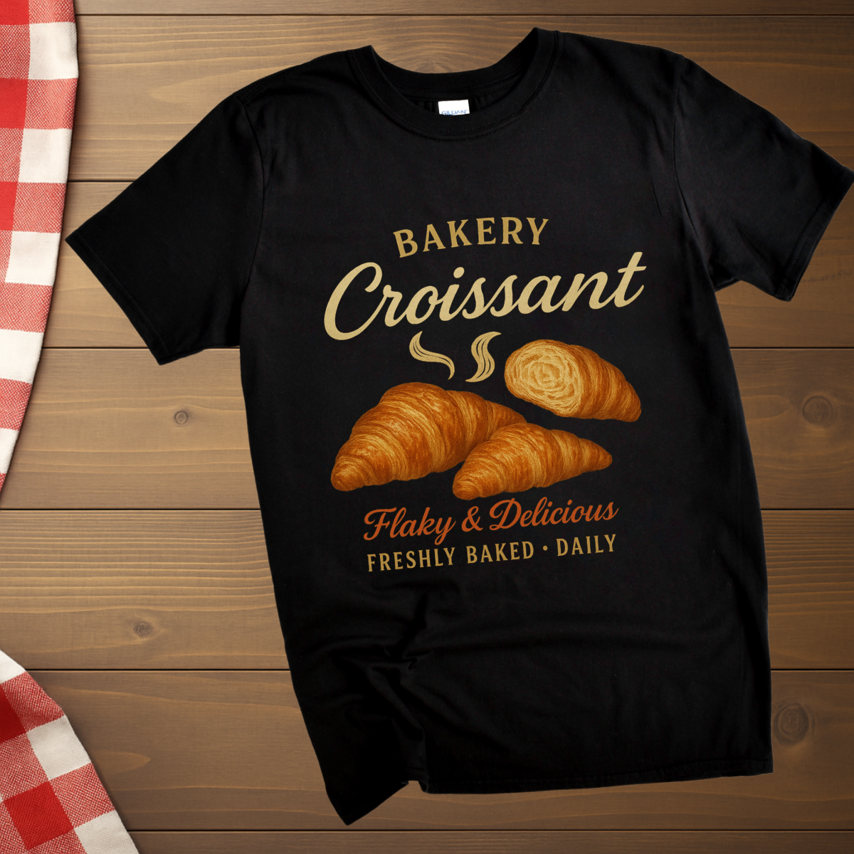 Flaky & Fresh Croissant T-Shirt