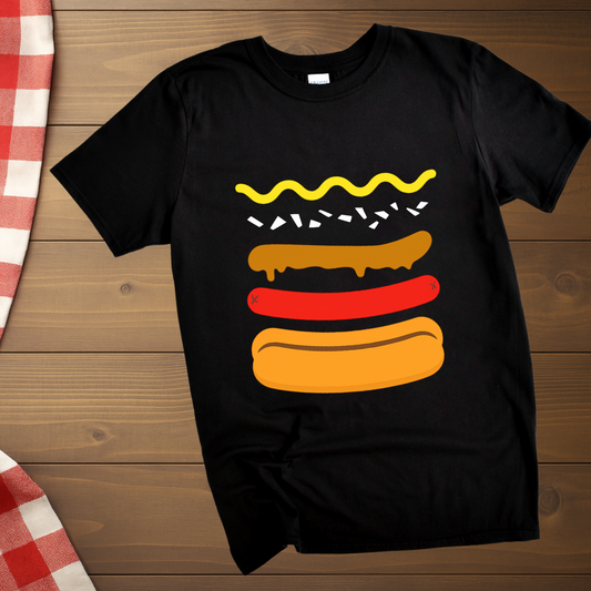 Hot Dog Ingredients T-Shirt