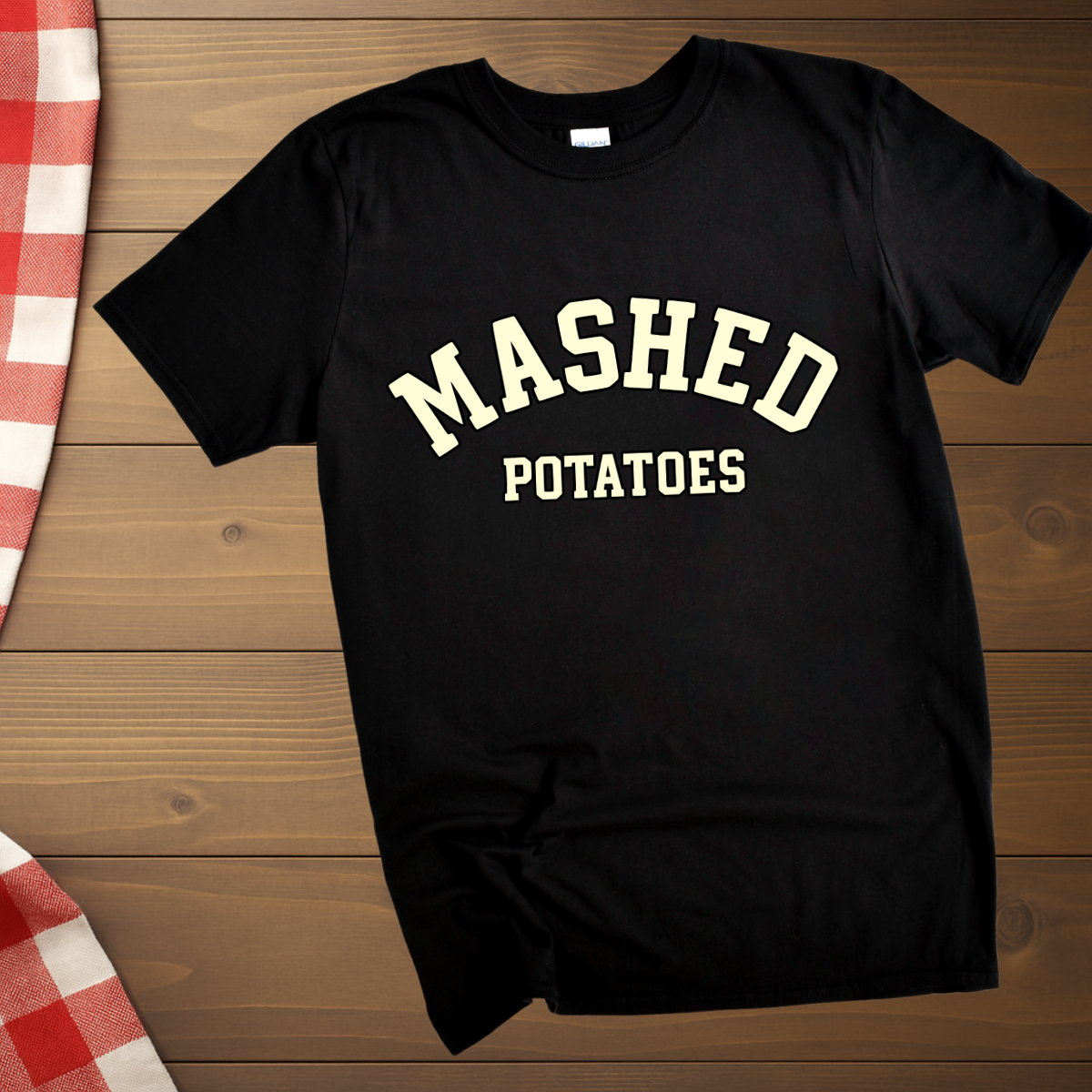 College Style Mashed Potatoes T-Shirt