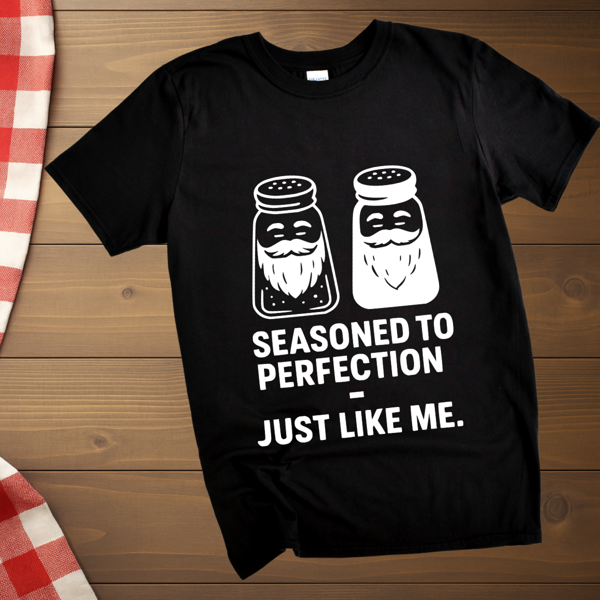 Bearded Salt and Pepper T-Shirt