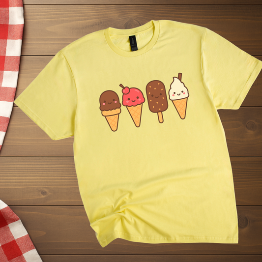 Ice cream Cold Crew T-Shirt