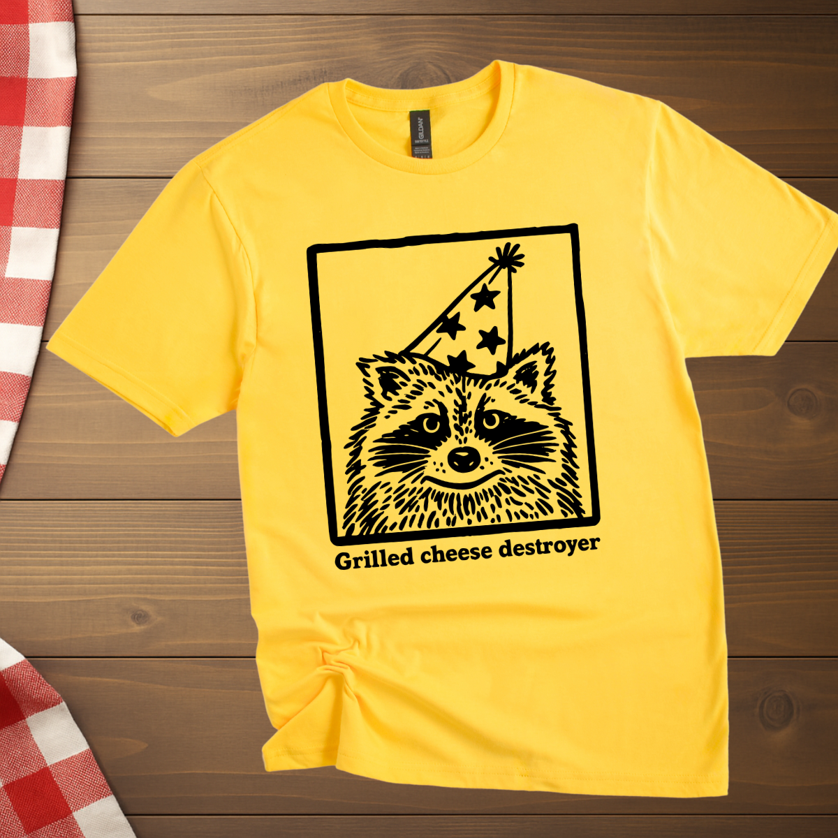 Grilled Cheese Destroyer Raccoon T-Shirt