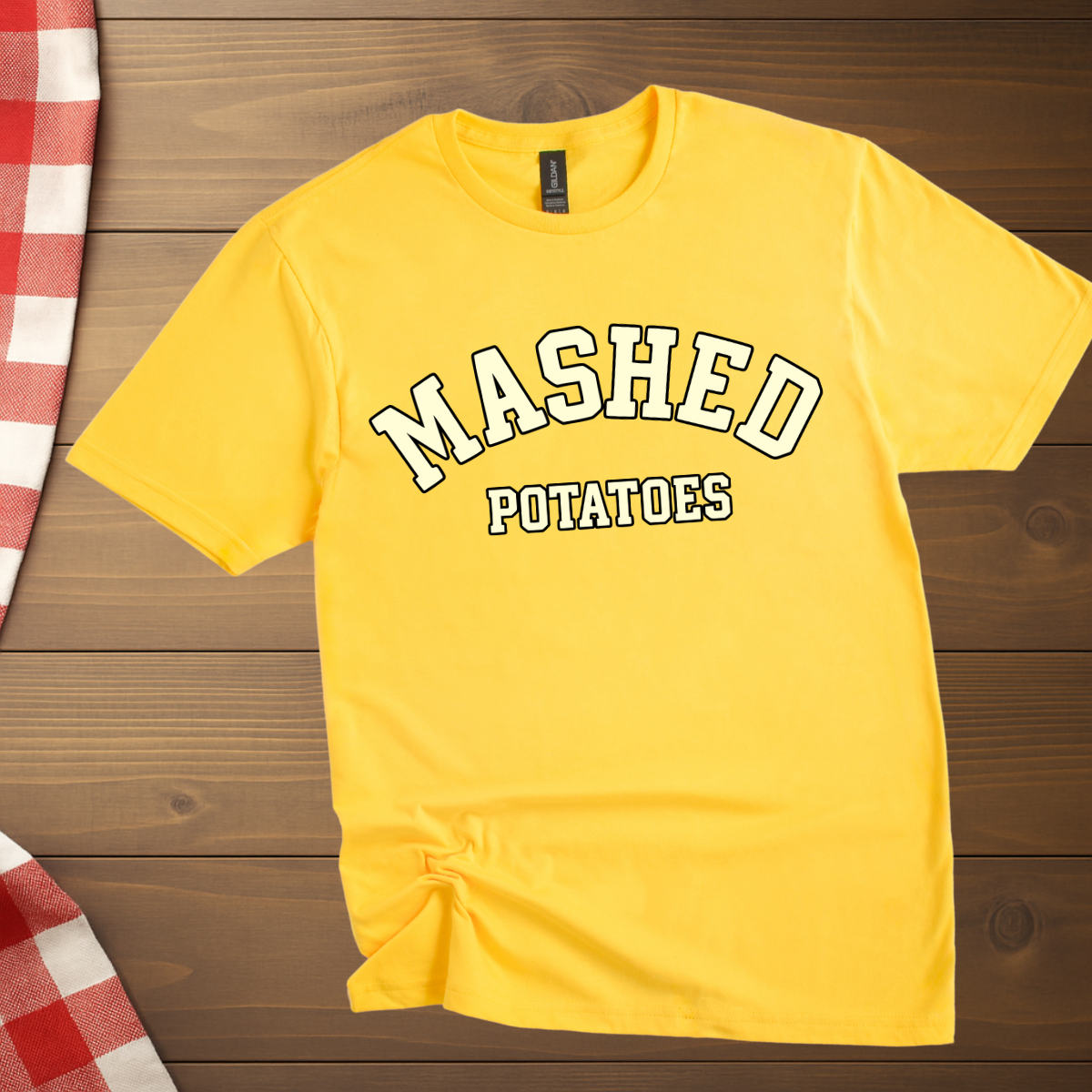 College Style Mashed Potatoes T-Shirt