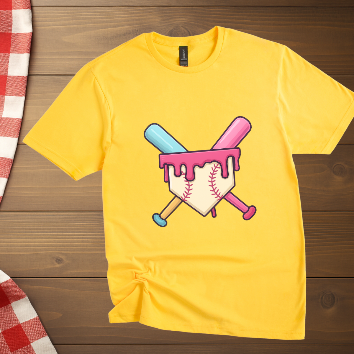 Baseball mom Ice cream drip T-Shirt