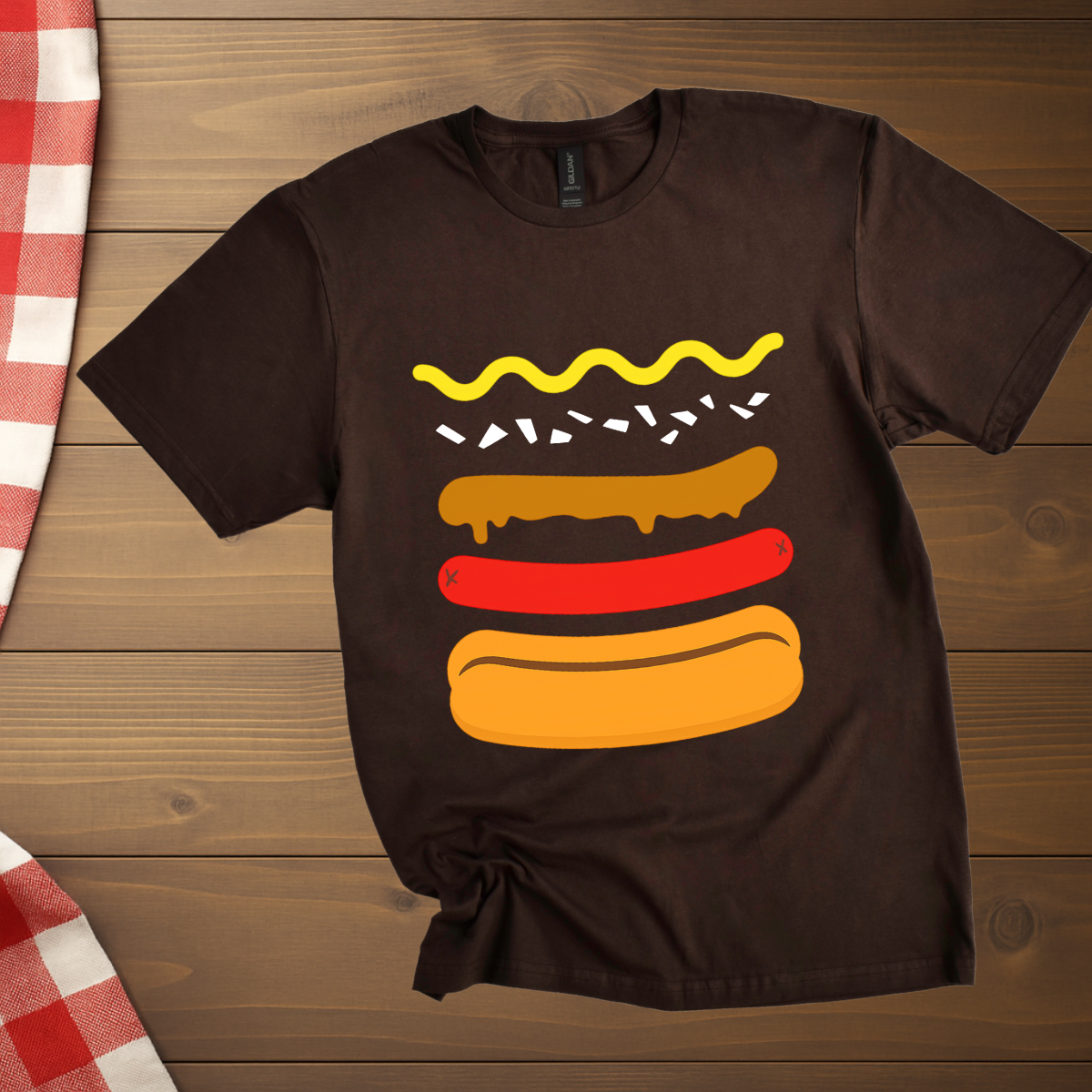 Hot Dog Ingredients T-Shirt