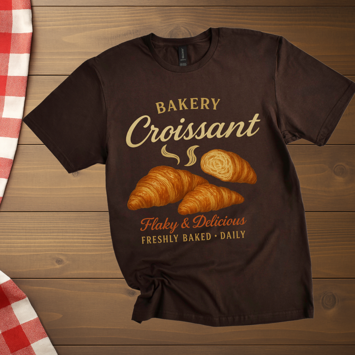 Flaky & Fresh Croissant T-Shirt