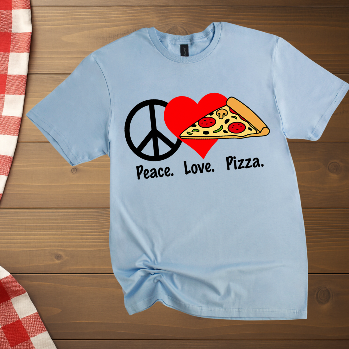 Peace Love Pizza T-Shirt