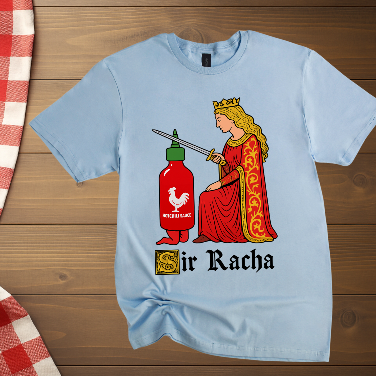 Funny Hot Sauce Sir Racha T-Shirt