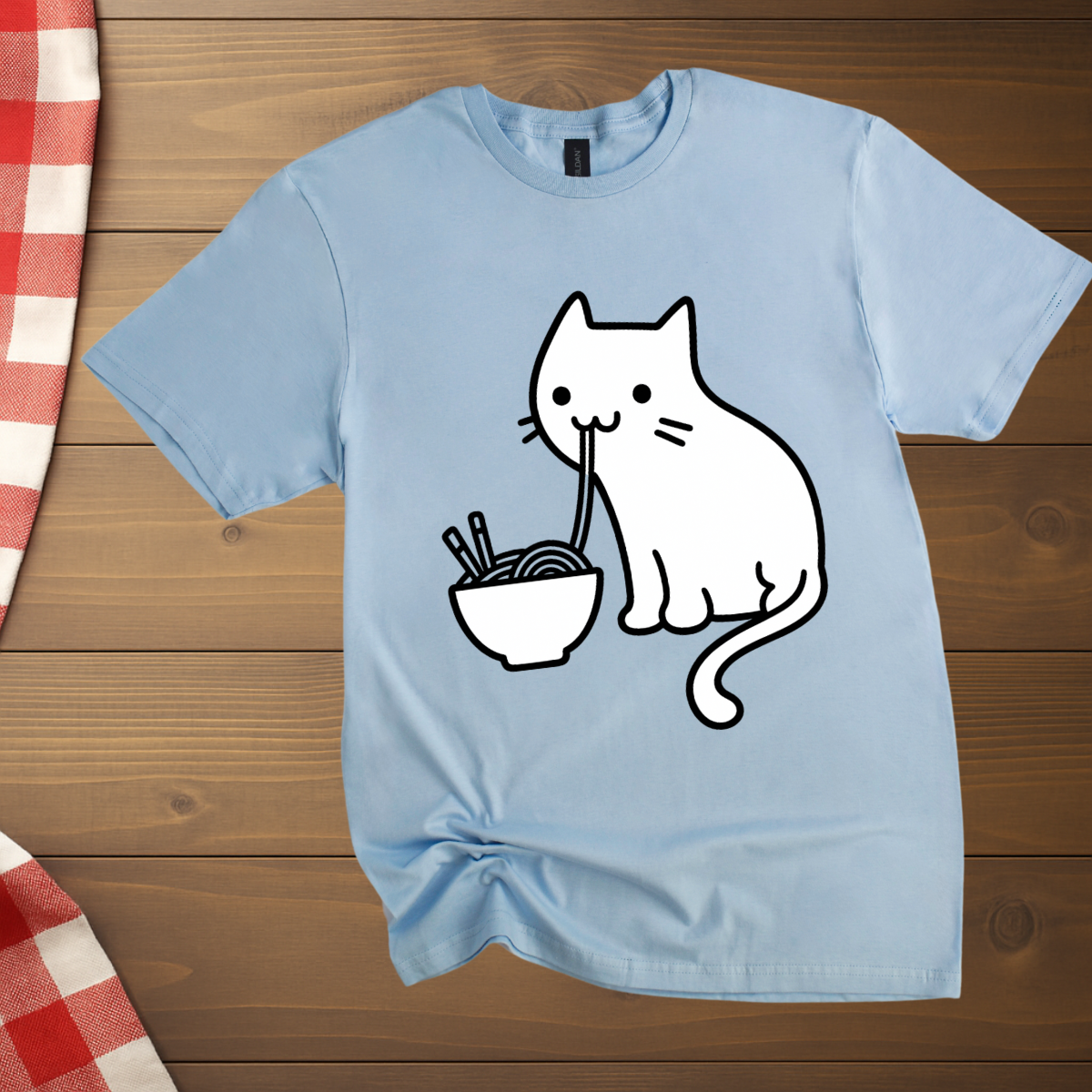 Noodles Ramen Cat T-Shirt