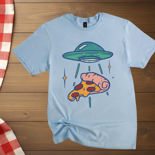 Pizza Slice Alien Abduction T-Shirt